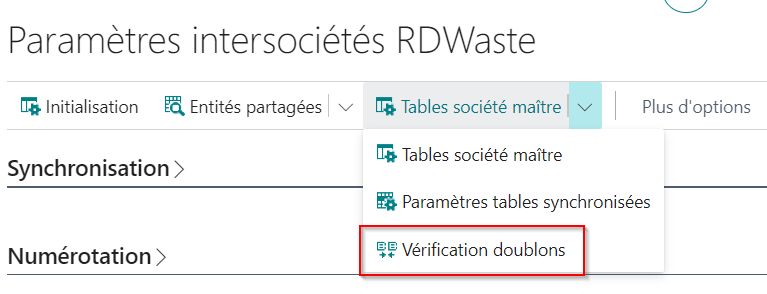 Vérification des doublons